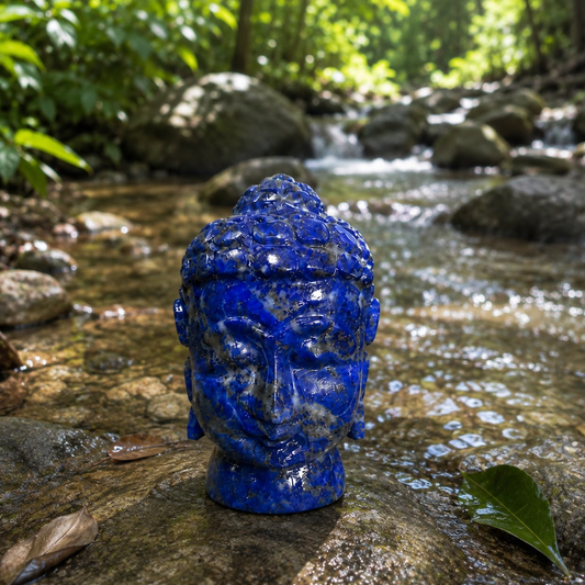 Lapis Lazuli Lord Buddha Face