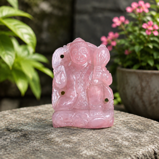 Rose Quartz Hanuman Ji