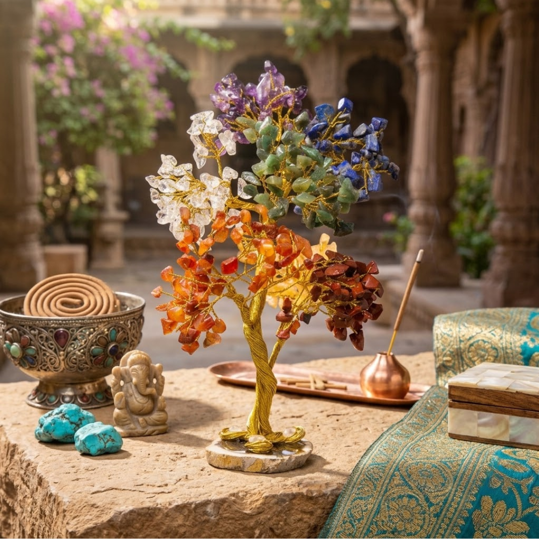 Seven Chakra Crystal Tree