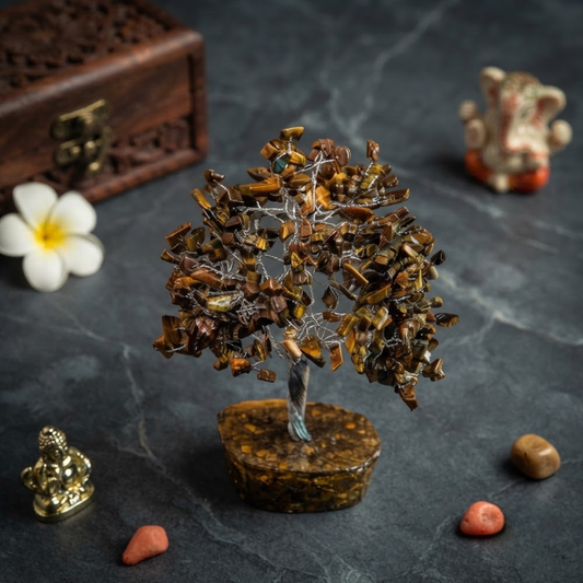 Tiger Eye Crystal Tree