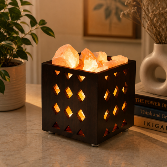 Trapezium Rock Salt Lamp