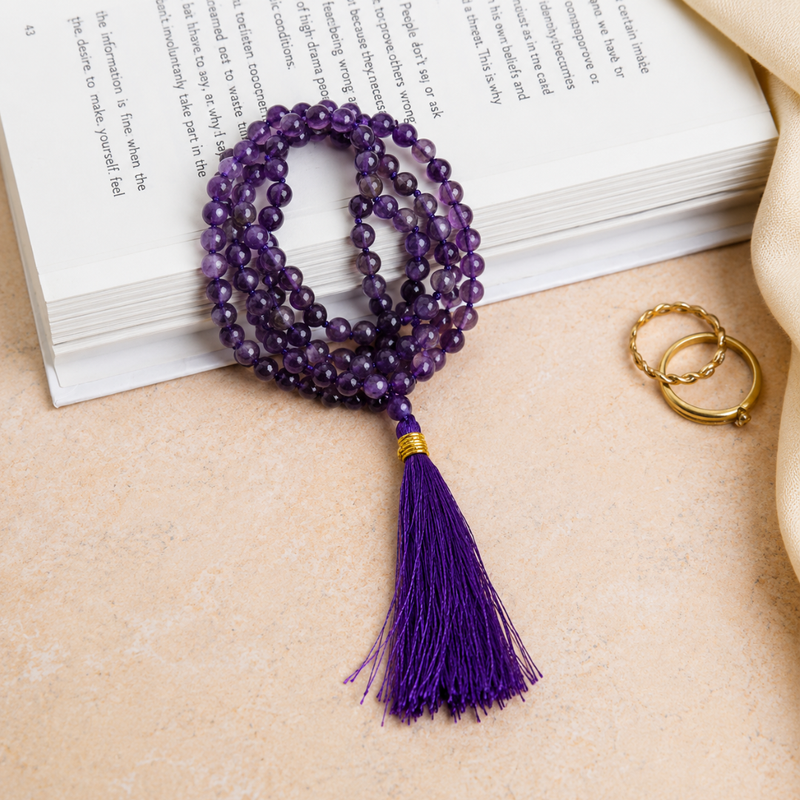Amethyst Japa Mala 108+1 (beads)