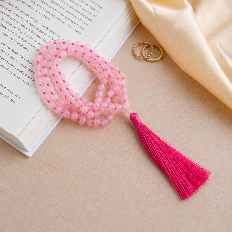 Rose Quartz Japa Mala 108+1 (beads)