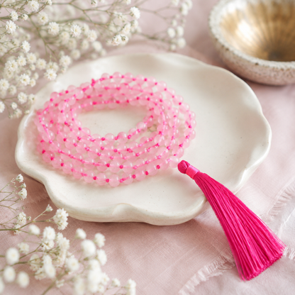 Rose Quartz Japa Mala 108+1 (beads)