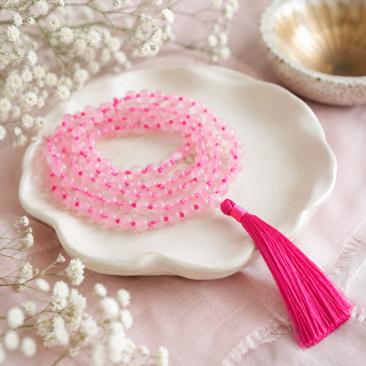 Rose Quartz Japa Mala 108+1 (beads)