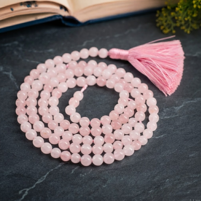 Rose Quartz Japa Mala 108+1 (beads)
