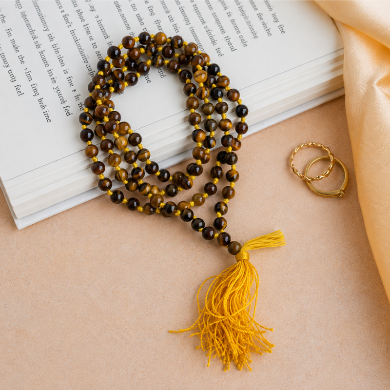 Tiger Eye Japa Mala 108+1 (Beads)