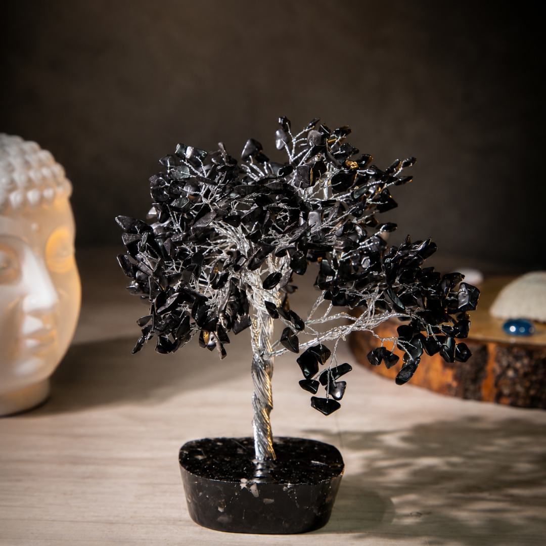 Black Tourmaline Crystal Tree