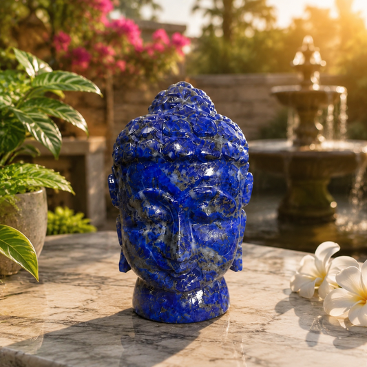Lapis Lazuli Lord Buddha Face