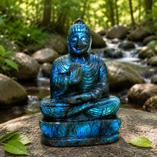 Lord Buddha in Labradorite