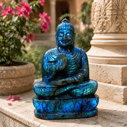 Lord Buddha in Labradorite