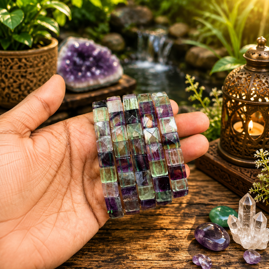 Multi Flourite Bracelet