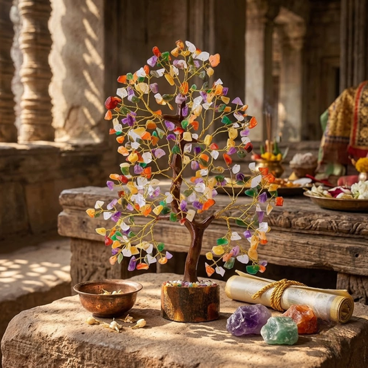 Multi-Coloured Crystal Tree – 1000 Beads