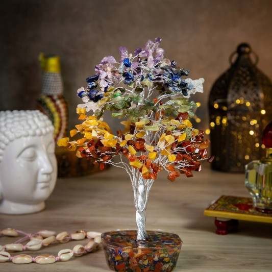 Orgonite Seven Chakra Tree