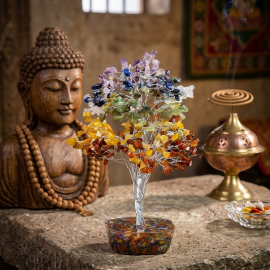 Orgonite Seven Chakra Tree