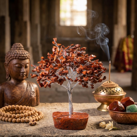 Red Jasper Crystal Tree