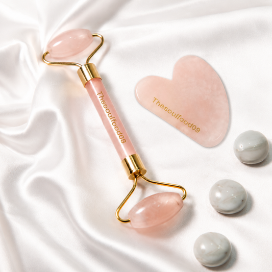 Rose Quartz Gua Sha Set