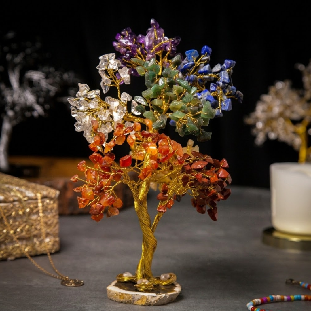 Seven Chakra Crystal Tree
