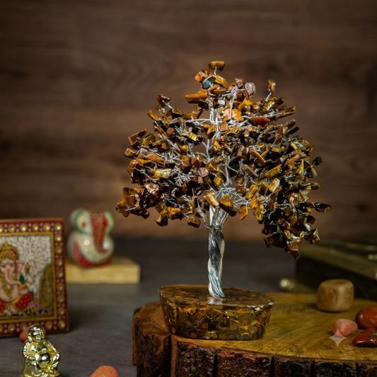 Tiger Eye Crystal Tree