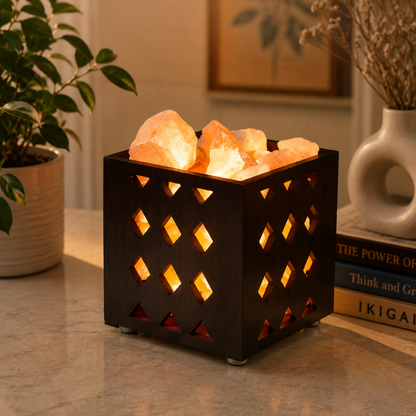 Trapezium Rock Salt Lamp